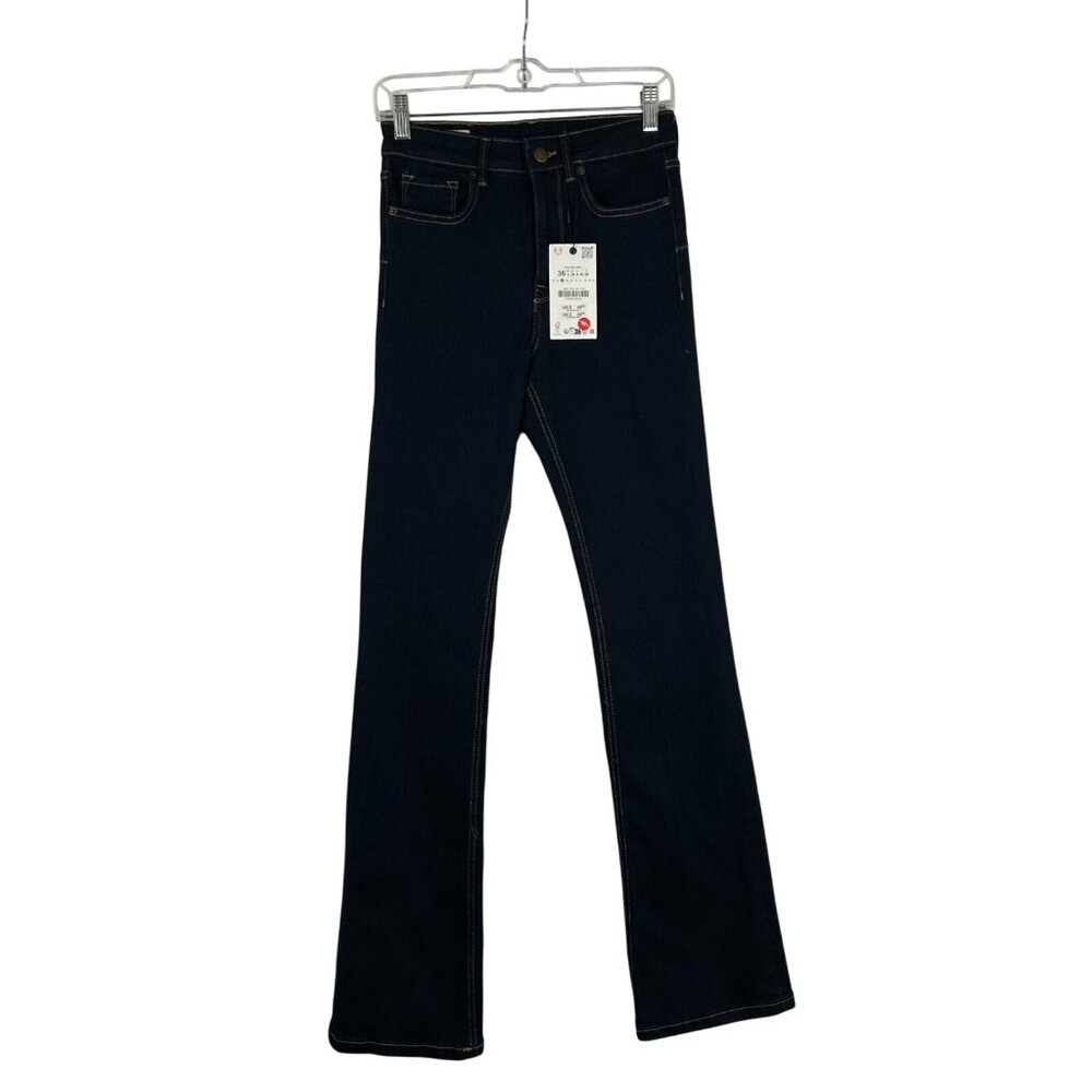 Zara Dark Blue Boot Cut Jeans